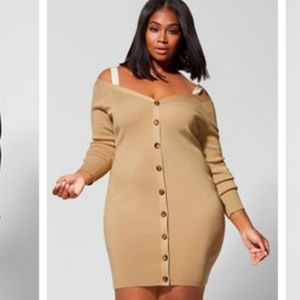 Fashion to Figure Leigh Cold Shoulder Dress